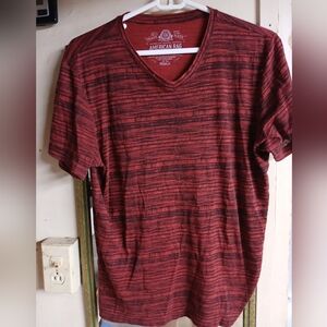 American Rag Men's Red Striped Shirt